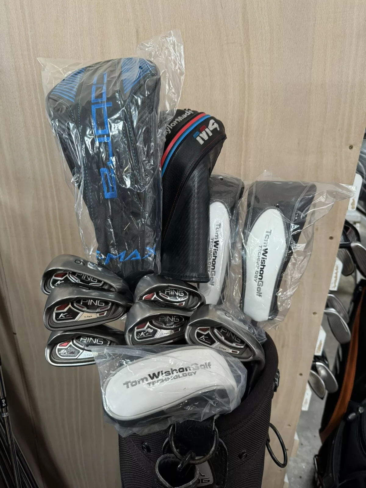 Ping Cobra Taylormade Package Set 11 Clubs /Regular Flex /New Grips/Ping Bag